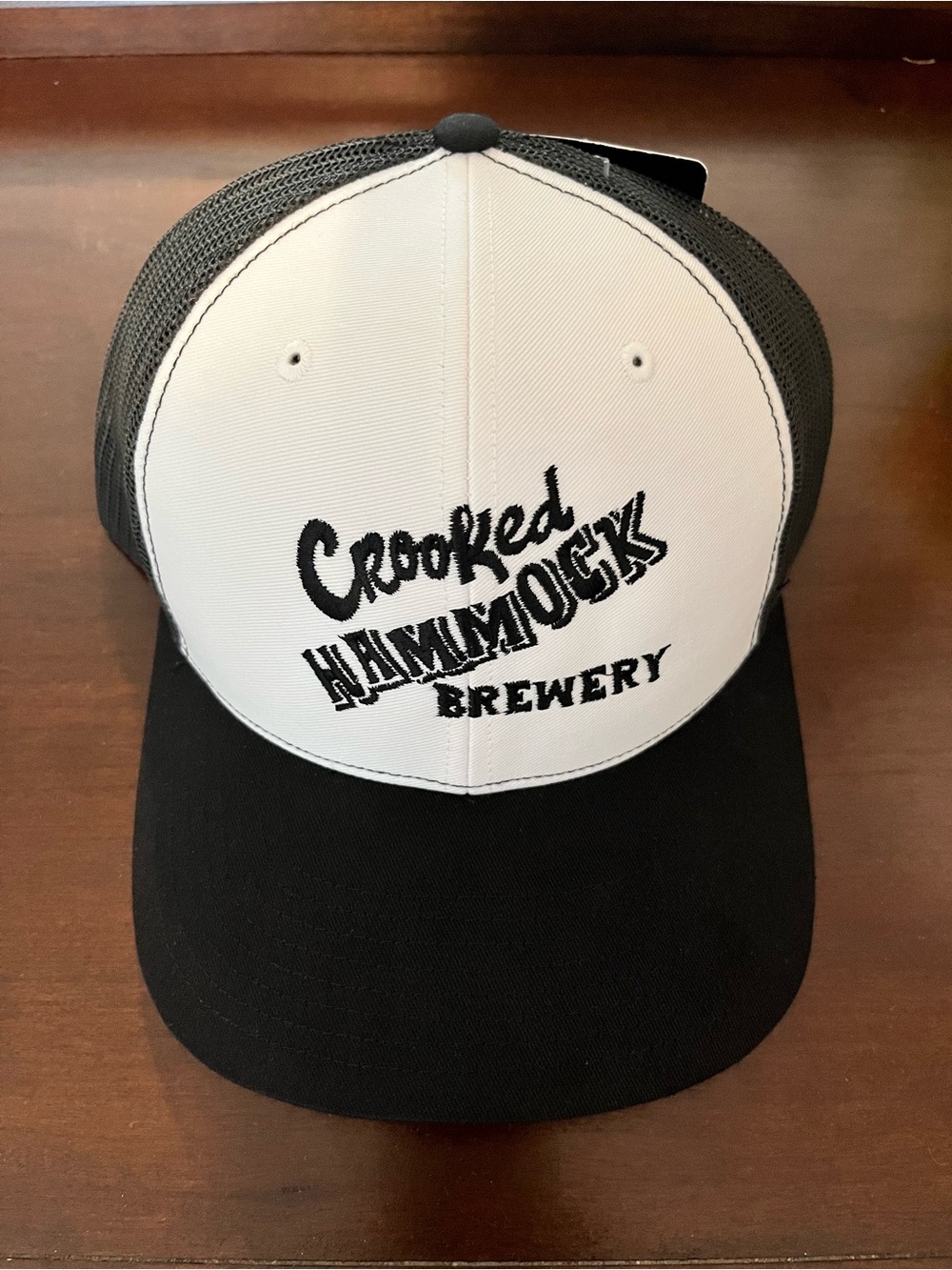Crooked Hammock Brewery Black & White Trucker Hat